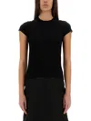 Rick Owens Short-sleeved Cotton T-shirt In Black