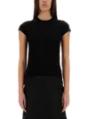 Rick Owens Women Cropped T-shirt In Black