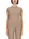 Rick Owens Cropped T-shirt In Brown