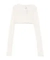 Rick Owens Cropped T-shirt In White