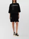 Rick Owens Cropped "tommy T" T-shirt In Black