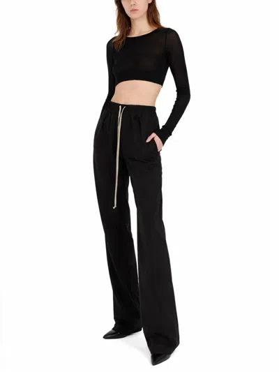 Rick Owens Cropped Top In Black