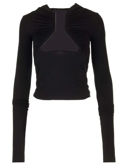 Rick Owens Cropped Top Tops Black