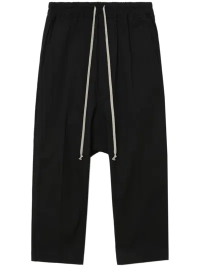 Rick Owens Cropped Trousers In Black