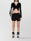 Rick Owens Cropped V-neck Ribbed Knit Cardigan