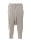 RICK OWENS CROPPED VISCOSE BLEND TROUSER