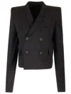 Rick Owens Cropped Wool Blazer