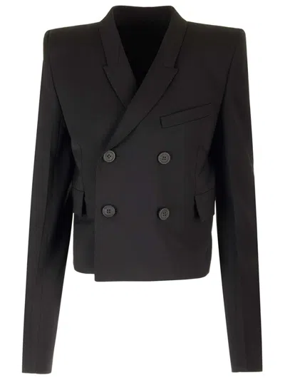 Rick Owens Cropped Wool Blazer