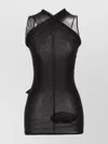 Rick Owens Semi-transparent Cupro Stretch Jersey Top