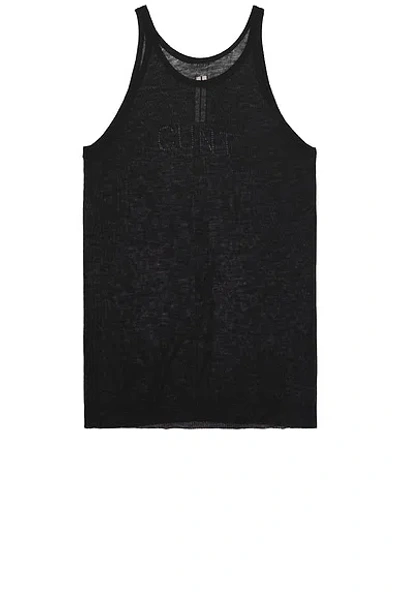 Rick Owens Cunt Tank In Black