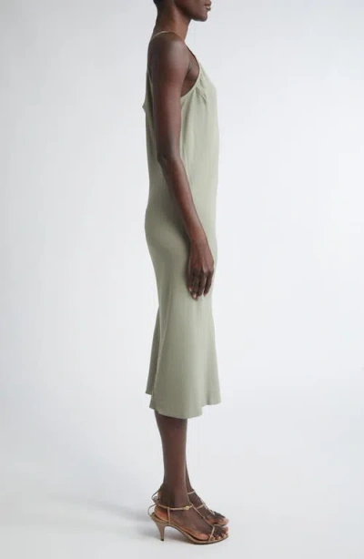 Rick Owens Cupro Japonette Slipdress In Celadon