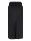 Rick Owens Cupro Midi Skirt