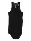 Rick Owens Racer-back Curved-hem Top In Black