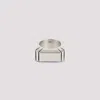 Rick Owens Men's Cut Beveled Ring In Palladio