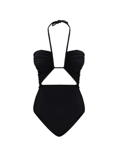 Rick Owens Cut-out-detail Swimsuit In Black