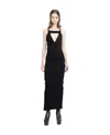 Rick Owens Cut-out Sleeveless Maxi Dress In Black