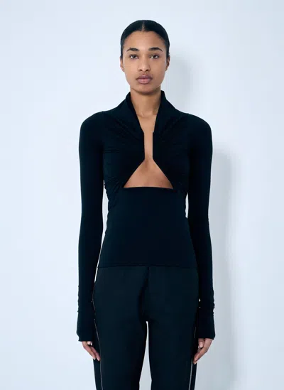 Rick Owens Cut-out Top In Black