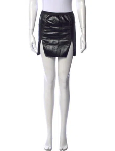 Pre-owned Rick Owens Cutout Accent Mini Skirt In Multi