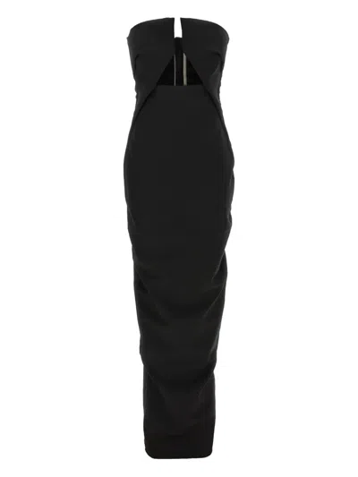 RICK OWENS CUTOUT MAXI DRESS