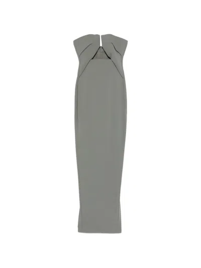 Rick Owens Cutout Maxi Dress In Green