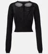 Rick Owens Cutout Virgin Wool Sweater In Black