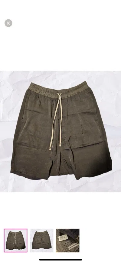 Pre-owned Rick Owens Cyclops 2016 Mainline Pod Shorts In Grey