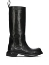 Rick Owens Cyclops Leather Knee-high Boots In Black