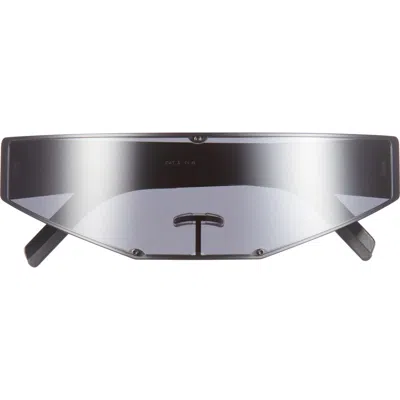 Rick Owens Cyclops Shield Sunglasses In Metallic