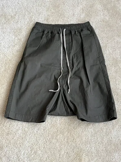 Pre-owned Rick Owens Cyclops S/s 16 Pod Shorts Palm In Green