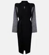 Rick Owens Cyclops Wool Wrap Coat In Black