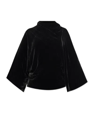 Rick Owens Wide Sleeve Top In Black