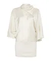 Rick Owens Charmeuse Viscose Cylinder Neck Top Jackets White In Neutral