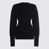 Rick Owens Dafne Fitted Waist Long Sleeve Wool Knit