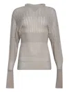 Rick Owens Dafne Openwork Sweater In Neutral