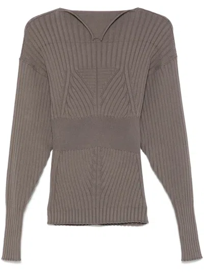 Rick Owens Dafne Sweater In Brown