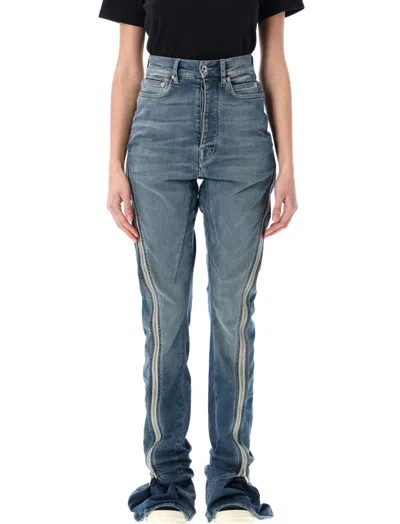 Rick Owens Dark Blue Bolan Banana Jeans