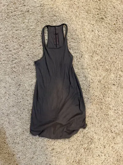 Pre-owned Rick Owens Dark Dust Tank Top In Gray