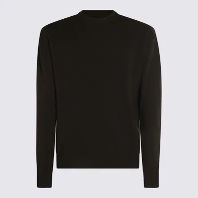 RICK OWENS DARK GREEN COTTON KNITWEAR