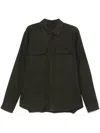 Rick Owens Dark Green Work Shirt In Dark Green