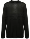 Rick Owens Dark Olive Oversized Level Sweater In Olive