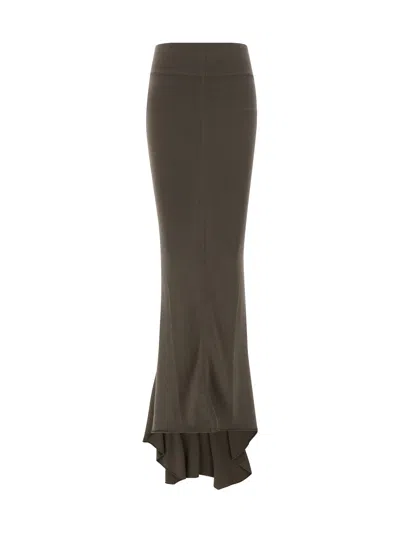 RICK OWENS DAUPHINE LONG SKIRT