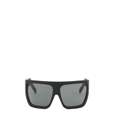 Rick Owens Davis Oversized Sunglasses In Gray
