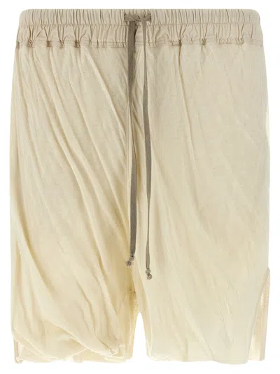 Rick Owens Dbl Long Boxers Bermuda And Short White