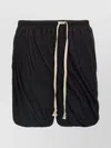 Rick Owens Dbl Long Boxers Bermuda And Short Black In Black