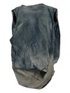 Rick Owens Degrade Sleeveless Top In Blue
