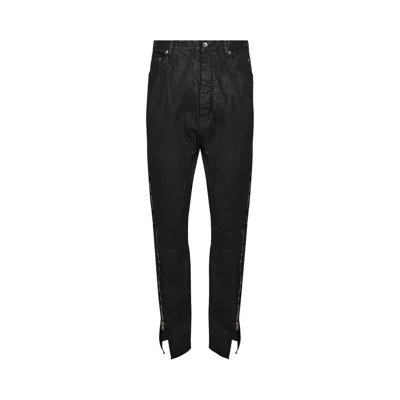 Pre-owned Rick Owens Denim Bolan Banana Pants 'black/wax'