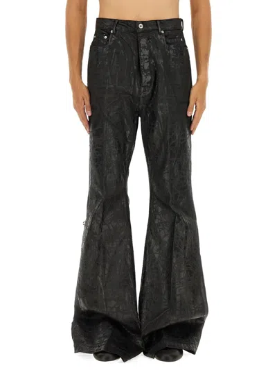 Rick Owens Denim Bolans Pants In Black