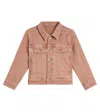 Rick Owens Denim Jacket In Pink