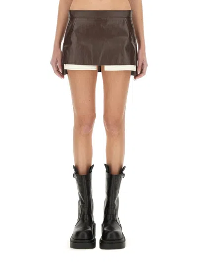 RICK OWENS RICK OWENS DENIM SKIRT