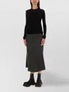 Rick Owens Denim Skirt With Pockets And Belt Loops